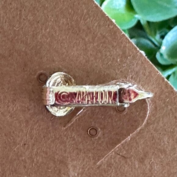 BOGO FREE VTG SARAH COV FLORAL EARRINGS CLIP ON - Picture 4 of 9